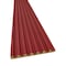Ejoy Satin Red Slat Wood Panels for Walls - Sleek, 4PK WC7G_035 - alternate 2